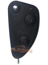Flip key shell Alfa Romeo 147, 156, 166, GT | 1997-2010 | SIP22 | 2 buttons