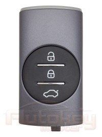 Смарт ключ Чери Тигго 4 Про, 7 Про, 8 Про Макс (Chery Tiggo 4 Pro, 7 Pro, 8 Pro Max) | 2019-2024 | HITAG AES | 434MHz Европа | 3 кнопки | серебристый | Оригинал