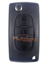 Flip key Citroen C4 Picasso, C5 | 2007-2013 | PCF 7941 | HU83 | 433MHz ASK Europe | 3 buttons | middle button headlight | Original