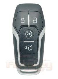 Смарт ключ Форд Мондео, Эксплорер (Ford Mondeo, Explorer) | 2014-2019 | DS7T-15K601-GM | HITAG PRO | 868MHz Европа | 4 кнопки | автозапуск | Оригинал