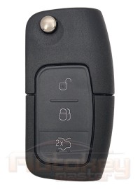 Flip key Ford Focus, Mondeo, Galaxy, C-MAX, Fiesta | 2006-2012 | 4D63x80 | HU101 | 433MHz Europe | 3 buttons | used | Original