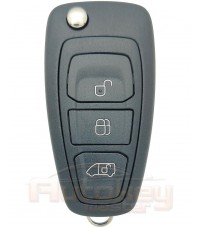 Выкидной ключ Форд Транзит, Турнео Коннект, Турнео Кастом (Ford Transit, Tourneo Connect, Tourneo Custom) | 2012-2022 | 4D63x80 | HU101 | 433MHz Европа | 3 кнопки | Оригинал