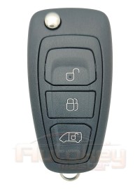 Выкидной ключ Форд Транзит, Турнео Коннект, Турнео Кастом (Ford Transit, Tourneo Connect, Tourneo Custom) | 2012-2022 | 4D63x80 | HU101 | 433MHz Европа | 3 кнопки | Оригинал