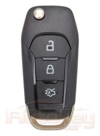 Выкидной ключ Форд Мондео 5 (Ford Mondeo V) | 2014-2020 | HITAG PRO | HU101 | 433MHz Европа | 3 кнопки | Оригинал