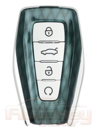 Smart key Geely Monjaro | 2022-2024 | HITAG AES | green | 434MHz Europe | 4 buttons | autostart | Original