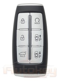 Smart key Genesis G80 | 2021-2023 | FOB-4F96 | HITAG 3 | 433MHz Europe | 6 buttons | parking | autostart | Original