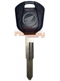 Ключ мотоцикла Хонда (Honda) | HON70 (54mm) | черный | под чип