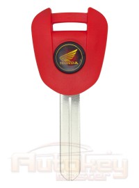 Key motorcycle Honda CBR, CTX, VFR | 2014-2023 | HON77 | red | with chip space