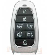 Смарт ключ Хендай Санта фе (Hyundai Santa Fe) | 01.2020-01.2022 | 4F28 | HITAG 3 | автозапуск | парковка | 434MHz Корея | 7 кнопок | Оригинал
