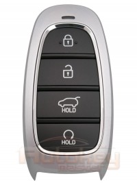 Смарт ключ Хендай Санта Фе (Hyundai Santa Fe) | 03.2022-2023 | 4F26 | HITAG 3 | автозапуск | 433MHz Европа | 4 кнопки | Оригинал