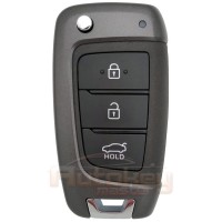 Выкидной ключ Хендай Соната (Hyundai Sonata) | 07.2019-2022 | RKE-4F40 | HITAG3 | 433MHz Европа | 3 кнопки | Оригинал
