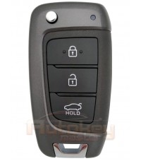Выкидной ключ Хендай Елантра (Hyundai Elantra) | 2020-2022 | MBEC3TX2004 | TEXAS DST AES | 433MHz Европа | 3 кнопки | Оригинал