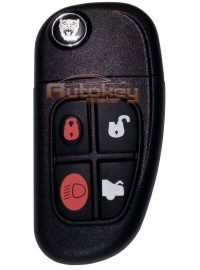 Flip key Jaguar X-Type, S-Type, XJ, XJR | 1999-2009 | 4D | FO21 | 433MHz Europe | 4 buttons