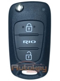 Выкидной ключ Киа Рио (Kia Rio) | 08.12.2011-04.2015 | RKE-4A01 | PCF7936 | 433MHz Европа | 2 кнопки | Оригинал