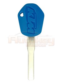 Motorcycle key KTM Duke, RC | 2011-2019 | HU101 | blue handle | with chip space