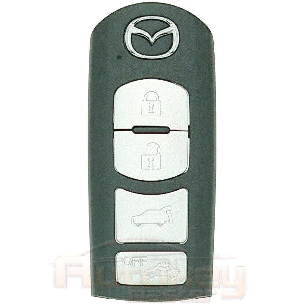 Смарт ключ Мазда CX-9 (Mazda CX-9) | 2010-2017 | SKE11B-04 | 433MHz Европа | 4 кнопки | Оригинал