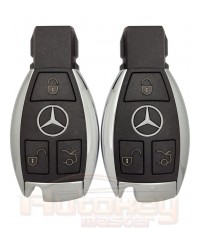 Смарт ключ Мерседес (Mercedes) | 1997-2015 | A2049050604 | FBS3 | ROM 79 | пара 04FC и 0CF4 | 433MHz Европа | 3 кнопки | Оригинал