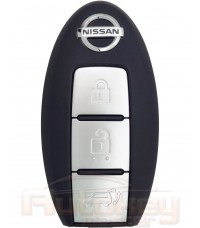 Smart key Nissan X-Trail | 2014-2018 | S180144104 | HITAG AES | cars with "START-STOP" button | 434MHz Europe | 3 buttons | Original