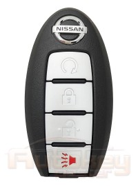 Смарт ключ Ниссан Кашкай, Х-Трейл (Nissan Qashqai, X-Trail) | 2019-2022 | S180144109 | HITAG AES | автомобили с кнопкой "START-STOP" | 434MHz Европа | 4 кнопки | автозапуск | Оригинал