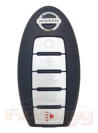 Смарт ключ Ниссан Рог (Nissan Rogue) | 2020-2023 | S180144507 | HITAG AES | автомобили с кнопкой "START-STOP" | 434MHz Америка | 5 кнопок | автозапуск | багажник | Оригинал