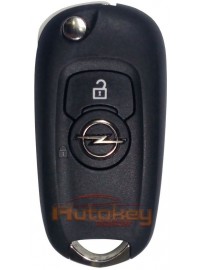 Flip key Opel Astra K | 2016-2021 | Type E | HU100 | 433MHz Europe | 2 buttons | Original