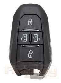 Smart key Peugeot Traveller, Expert | 2016-2023 | HITAG AES | Keyless Go | 433MHz FSK Europe | 4 buttons | 2 slide doors | Original