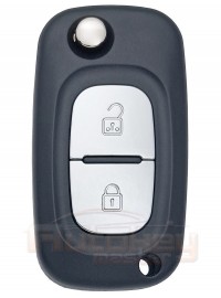 Выкидной ключ Рено Кангу, Клио, Модус, Винд (Renault Kangoo, Clio, Modus, Wind) | 2008-2014 | PCF7961 | 433MHz Европа | 2 кнопки | Оригинал