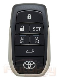Smart key Toyota Alphard | 01.2015-2021 | MDL 14FAE | P1=A9 | 312MHz Japan | 6 buttons | Original