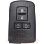 Smart key Toyota Alphard, Vellfire | 01.2015-2023 | MDL 14FAE | 231451-0120 | P1=A9 | 314MHz FSK Japan | 4 buttons | Original