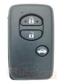 Смарт ключ Тойота Авенсис (Toyota Avensis) | 11.2011-07.2018 | MDL B75EA | 433MHz Европа | 3 кнопки | Оригинал