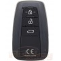 Smart key Toyota Camry | 06.2020-2021 | DENSO 14FCN | P1=A9 | 433MHz Europe | 3 glossy buttons | Original