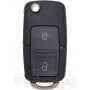 Flip key Volkswagen Golf, Bora, Jetta, Transporter | 2000-2010 | 1J0959753CT | 1J0959753AG | ID 48 | HU66 | 433MHz Europe | 2 buttons