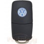 Flip key Volkswagen Golf, Bora, Jetta, T5 | 2000-2010 | 1J0959753CT | 1J0959753AG | ID 48 | HU66 | 433MHz Europe | 2 buttons | Original